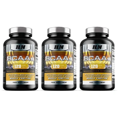 Image of BCAA Tablet BCAAs (360 Tablets) 2400mg per Serving Amino Acids with Vitamin D for Normal Muscle Function Suitable Vegans &amp; Vegetarians (Pack of 3)