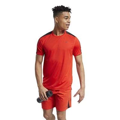 Image of Reebok Wor SS Tech tee T Shirt, Men, insred, XS