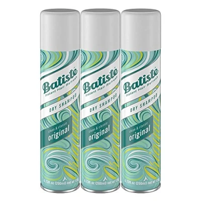 Image of Batiste dry shampoo original, fresh hair for all types, 3 pack 2 + 1 (3 x 200 ml)