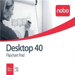 Image of Nobo 34631170 40 Page 580x480mm Plain Flipchart Pad Pack of 5