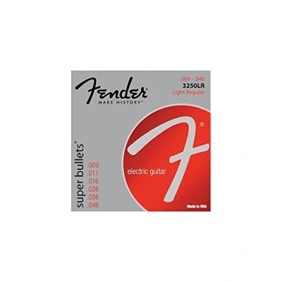 Image of Fender Super Bullet® Strings, Nickel Plated Steel, Bullet End, 3250LR Gauges .009 .046, (6)