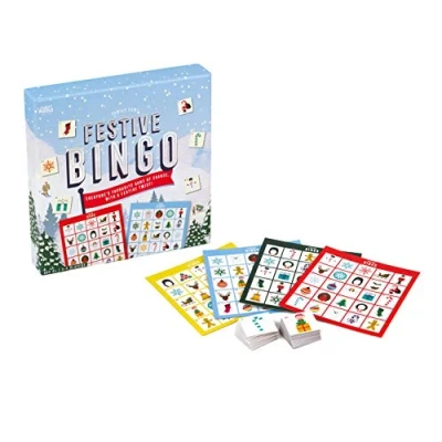 Image of Professor PUZZLE Festive Bingo Card Game Ages 6+ 3 5 Players