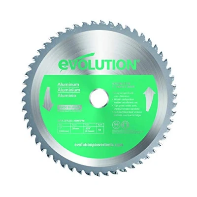 Image of Evolution Power Tools 180BLADEAL Aluminium Carbide Tipped Blade, 180 mm