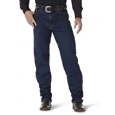 Image of Wrangler Men&#039;s George Strait Cowboy Cut Original Fit Jeans, Dark Stone, 32 W/38 L