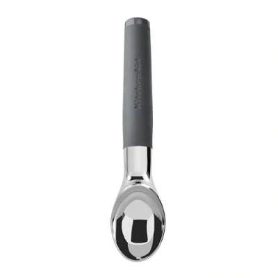 Image of KitchenAid Soft Grip Ice Cream Scoop Charcoal Grey