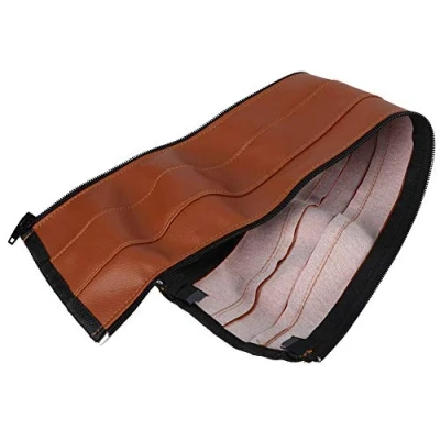 Image of Leather Stroller Soft Handle Cover Baby Handlebar with Sweat Absorbent Material for Hands Comforting Pushchair &amp; Pram Toys