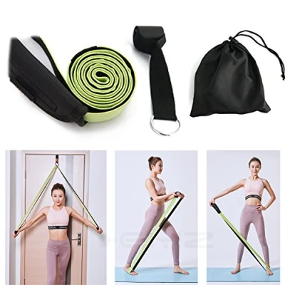 Image of Resistance Band + Door Anchor, Workout Pull UP Stretching Loops, Mobility Powerlifting Pilates Yoga Stretchers, Legs Glutes Fitness Exercise Physical Therapy Straps, for Home Gym Training