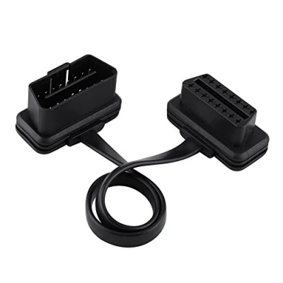 Image of Keenso OBD2 Extension Cable, 16 Pin Male to Female Cable Diagnostic Scanner Code Reader (60cm)