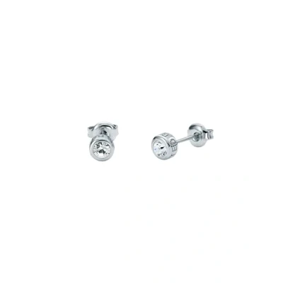 Image of Ted Baker Sinee Mini Crystal Stud Earrings For Women (Silver/Crystal)