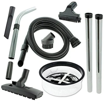 Image of SPARES2GO 2.5m Hose Filter Rods + Full Brush Tools Kit for Numatic George GVE370 Vacuum Cleaner