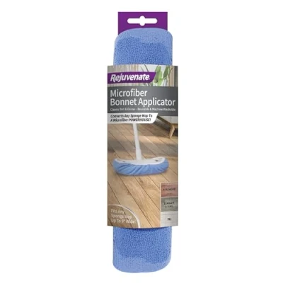 Image of Rejuvenate Applicators Fits Standard 9 Sponge Head Washable and Reusable Microfiber Mop Bonnets Pack of 1(Package May Vary), Blue, 1