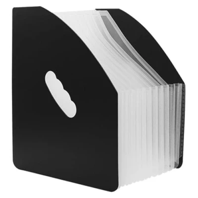 Image of Expanding File Folder, KXF13 Pocket Plastic A4 Concertina Expandable Organiser Filing Box, Self Standing Portable Accordion Folder Home Office Documents Portfolio Folders Box