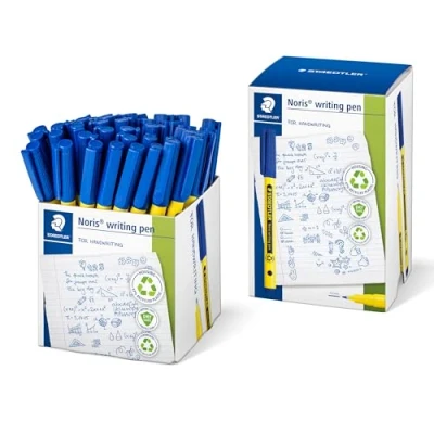 Image of STAEDTLER 307 3 CT50 Noris Handwriting Pen Blue (Tub of 50)