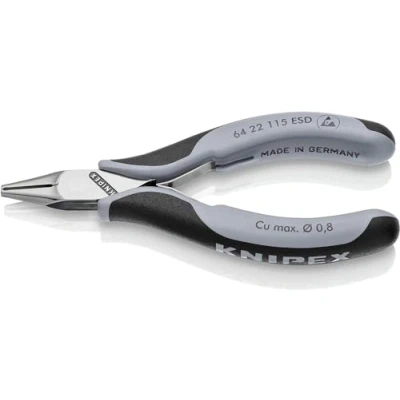 Image of Knipex Electronics End Cutting Nippers ESD with multi component grips 115 mm 64 22