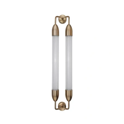 Image of UMAGE Lemon Squeeze 2 bulb wall lamp, length 94 cm, brass