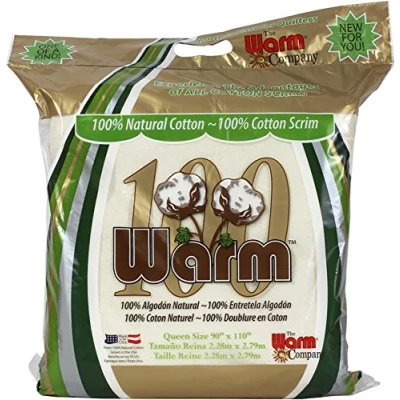Image of Warm 100 Cotton Queen 90x108 Batting &amp; Scrim