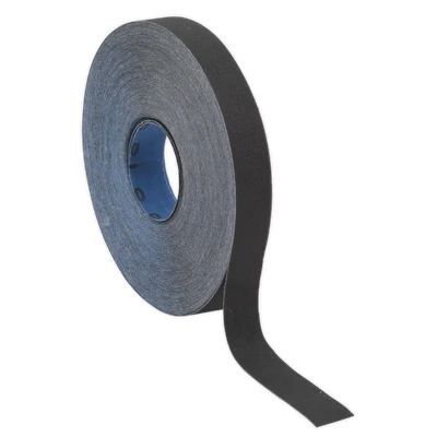 Image of Sealey Emery Roll Blue Twill 25mm x 25m 80Grit