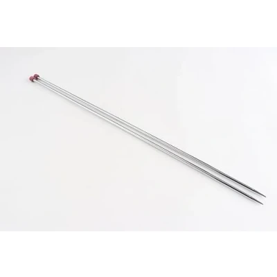 Image of KnitPro 30 cm x 3.5 mm Nova Single Pointed Needles, Silver