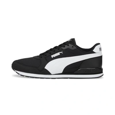 Image of PUMA Unisex ST Runner v3 Mesh Sneaker, Black White, 5 UK