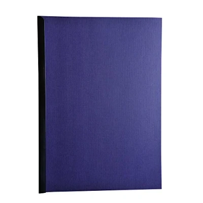 Image of Exacompta Ref 2752C Forever Collection Recycled Rigid Presentation Covers A4 (210 x 297mm), Leather Grain Effect, 270gsm Card Black (Pack of 100)