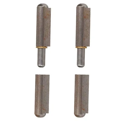 Image of 2 Pack Lift Off Bullet Hinge Weld On Brass Bush 16x120mm Heavy Duty Industrial