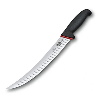 Image of Victorinox Fibrox Dual Grip Butchery Knife Fluted Edge 24.9cm
