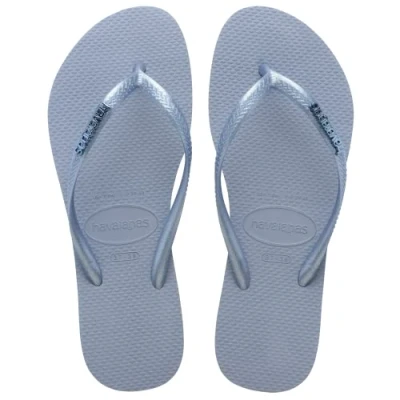 Image of Havaianas Women&#039;s Flip Flops, Ashley Blue, 2 UK