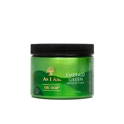 Image of As i am curl color tinte temporal emerald green 182 g