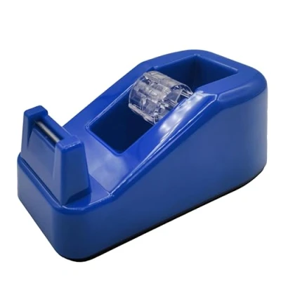 Image of RAYLU PAPER Adhesive Tape Dispenser for Desk and Office with Non Slip Base, Durable, Suitable 33M Rolls (Blue)
