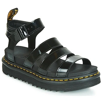 Image of Dr. Martens Blaire Platform sandals, Women&#039;s, Size: 7, Black Leather