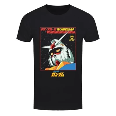 Image of Pyramid International Gundam Rx 78 2 Men&#039;s Black T Shirt