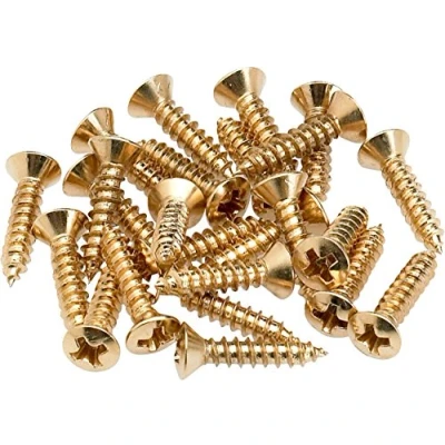 Image of Fender Pickguard/Control Plate Mounting Screws Gold