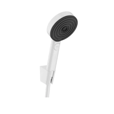 Image of Hansgrohe Shower Set Pulsify Select S, Head with Holder And Hose 1.60 m, Hand 3 Sprays (Relaxation), Matt White, 24303700