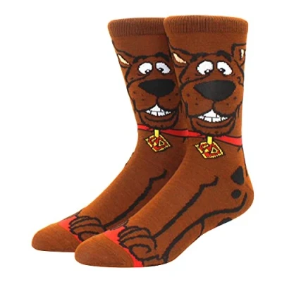 Image of EZB Funny Scooby Doo Cartoon Dog Character Crew Socks Gift Idea for Men Women Boys &amp; Girls Size 6 11