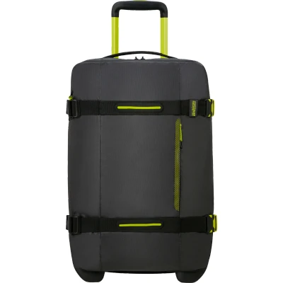 Image of American Tourister Urban Track Duffle with wheels Black/Lime