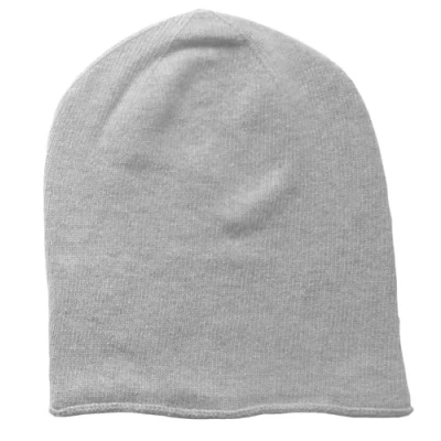 Image of Mississhop Knitted Cashmere Beanie Hat Slouch/XXL Scarf/Gloves Wool Cashmere, Grey_hat, One Size