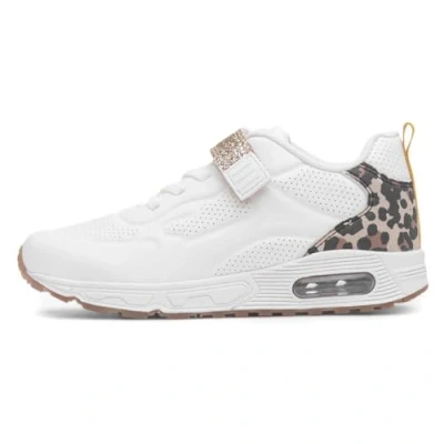 Image of Osaga Gabby Kids White Easy Fasten Trainer Size 10 Child UK