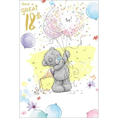 Image of Me to You Tatty Teddy Have a Great 18th Birthday Greetings Card