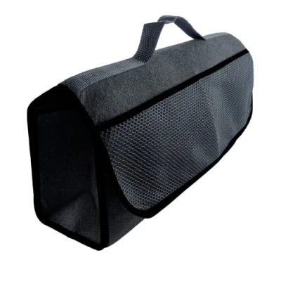 Image of Car Boot Organiser Bag made of durable Felt Tool Storage with Hook &amp; Loop Fastener L&amp;P A0117 (black)