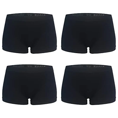Image of Libella Women Underwear Boxer Shorts Microfibre Boyshort Knickers 4er Pack Seamless 3908 BL L/XL