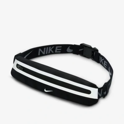 Image of Nike Slim Waist Pack 4.0 Black Ideal for Running and Training with Convenient Storage Solutions