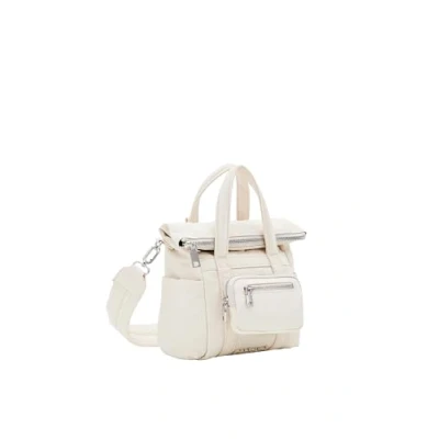 Image of Desigual Women Bols_Basic Modular Accessories Nylon Across Body Bag, White, One Size
