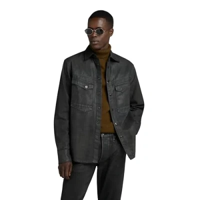 Image of G STAR RAW Men&#039;s Unisex Dakota Regular Shirt, Grey (magma cobler D23006 D304 D360), XS