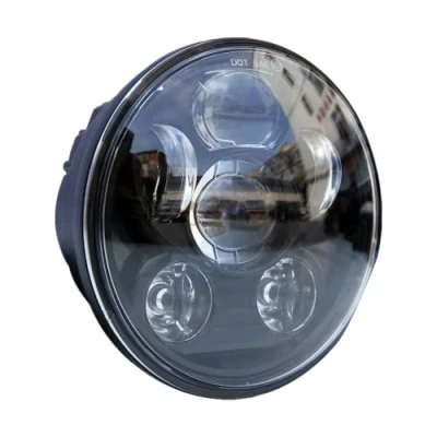 Image of Locisne 5 3/4&quot; 5.75&quot; Round LED Projection Daymaker Headlight for Harley Davidson Kickfaire Motorcycle Projector Lights 45W 9 Bulb Headlamp Aluminum Lamp