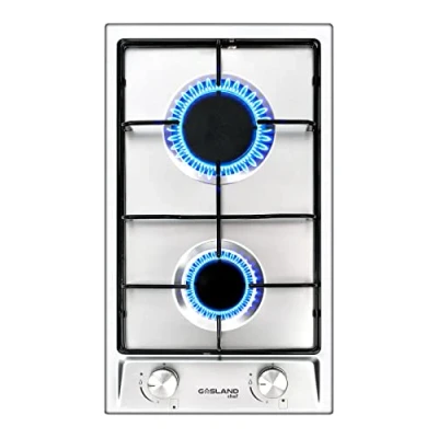 Image of GASLAND GH30SF 30cm Built in 2 Burners Gas Hob Cooker Stainless Steel Cooktop with Flame Failure Protection, NG/LPG Convertible, 4200W