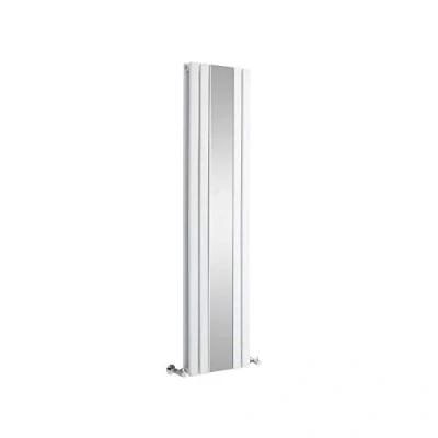 Image of Milano Icon White Vertical Double Panel Radiator Full Length Mirror 1600mm x 385mm
