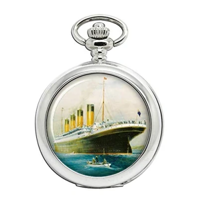 Image of Family Crests Titanic Stern Full Hunter Pocket Watch