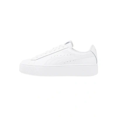 Image of Puma Vikky Stacked Trainers white, Women&#039;s, Size: 3.5, White Leather