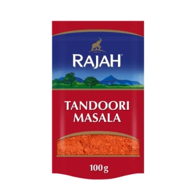 Image of Rajah Spices Tandoori Masala Seasoning Powder Rub Marinade Spice Mix Curry (100G)