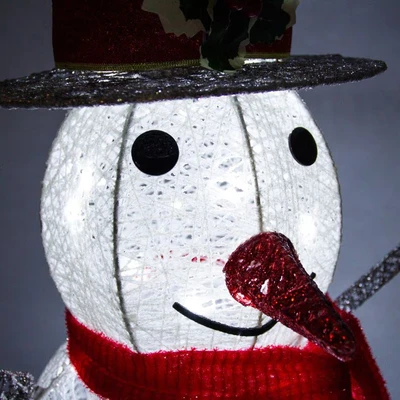 Image of MonsterShop Light Up Reindeer Stag Doe &amp; Snowman Set